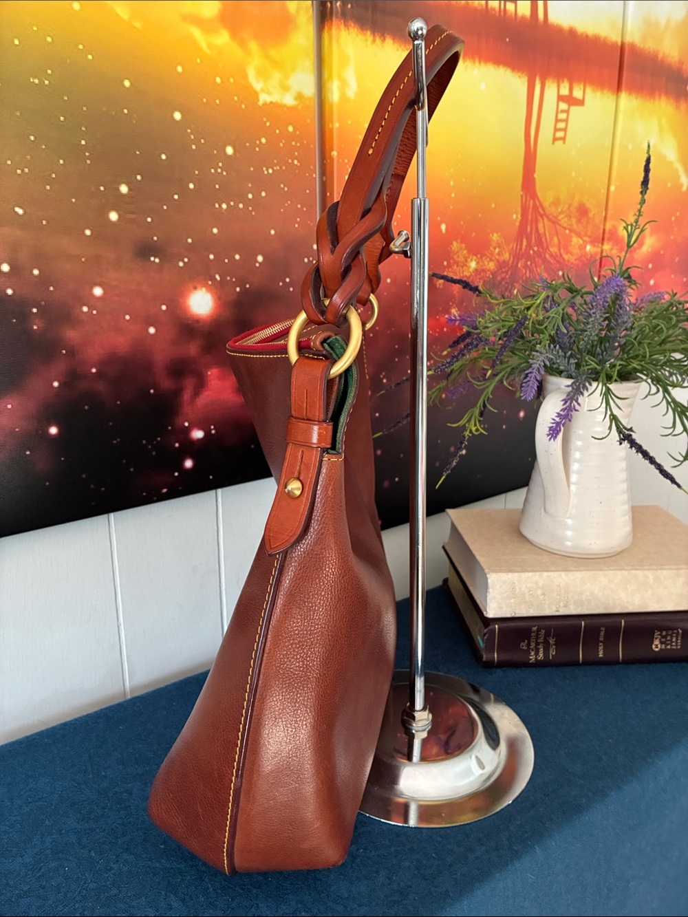Vintage Dooney & Bourke Leather Hobo Bag - Picture 4 of 9